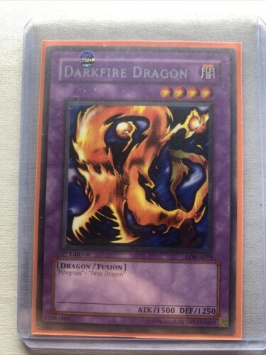 YuGiOh - Darkfire Dragon - LOB-E015 - Rare - Vintage - 2002 - Near Mint - Picture 1 of 1