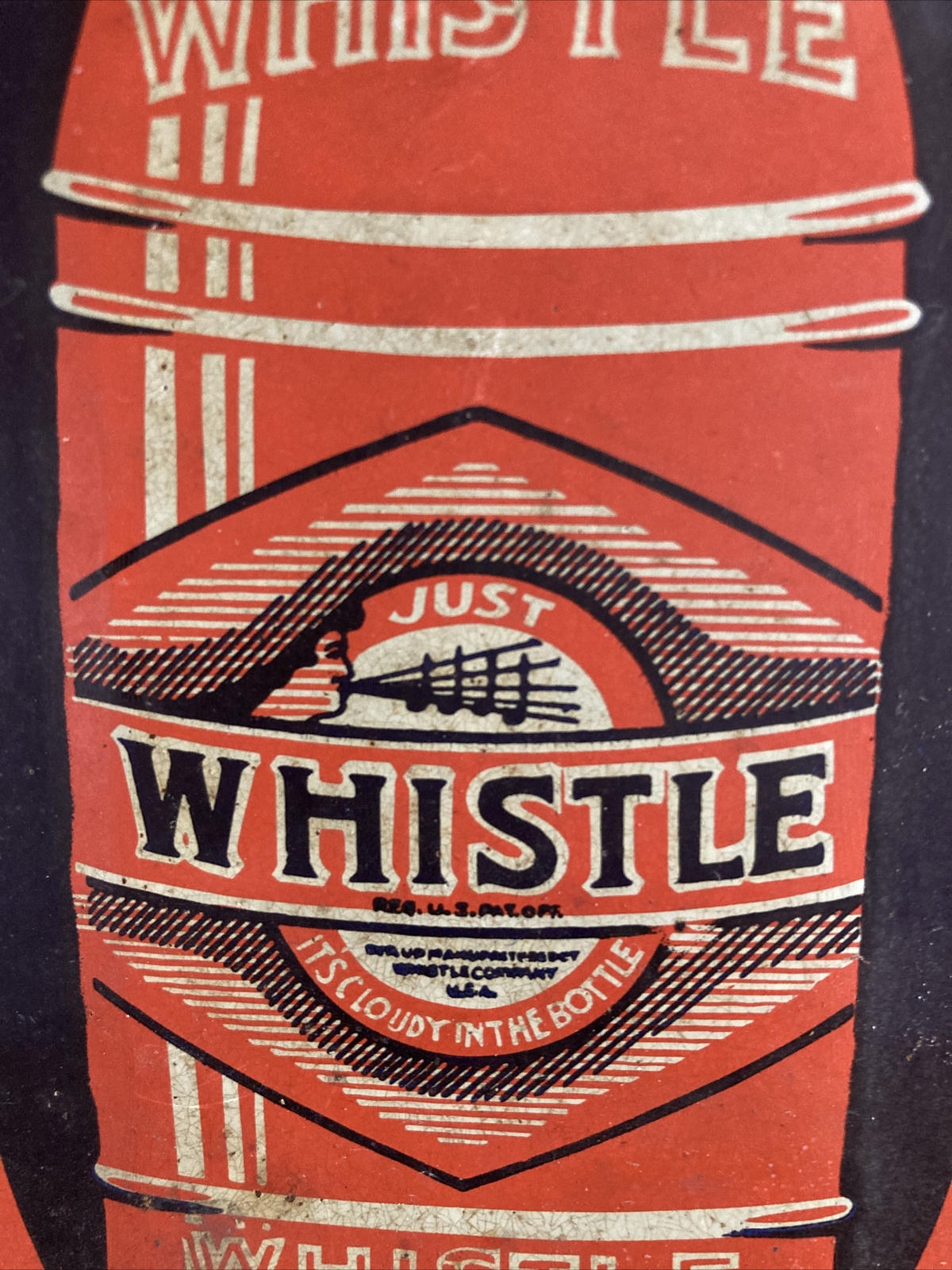 vintage whistle soda sign eBay