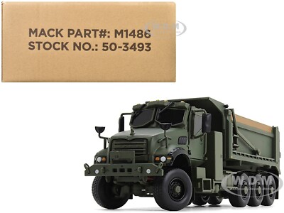 MACK DEFENSE M917A3 HEAVY DUMP TRUCK GREEN 1/50 DIECAST BY FIRST GEAR 50-3493