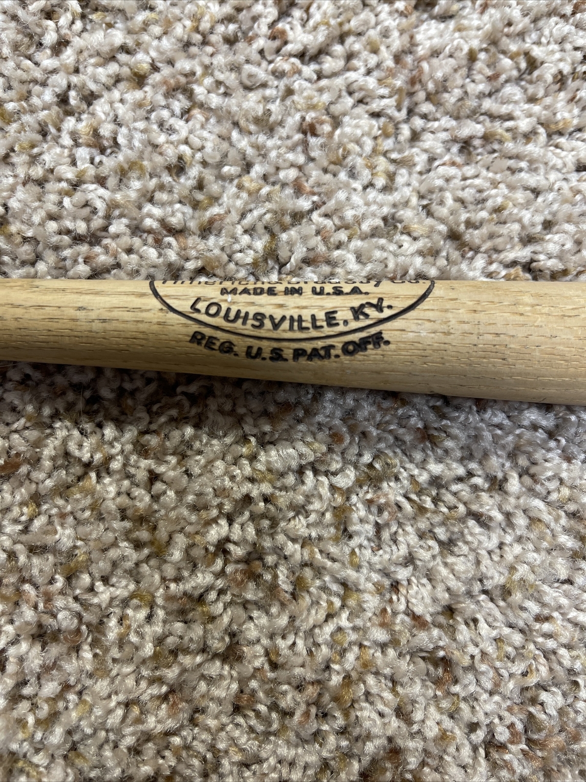 Vintage 1950s Alvin Dark Giants H&B Louisville Slugger Mini Bat 16