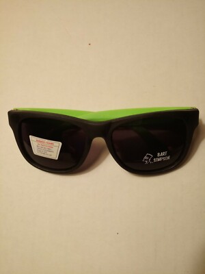 The Simpsons Sunglasses Bart Simpson Collectible Rubber w/UV Green
