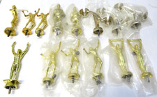 Vintage 5" 6" Metal Assorted Trophy Toppers Silver / Gold LOT of 14