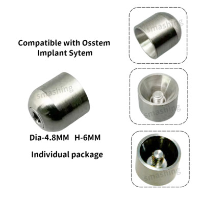 Φ4.8 Dental Multi Unit Protective Cap Compatible with Osstem OSS Healing Caps