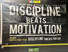 Motivation Flag FREE USA SHIP 6 Dorm Workout College Fitness Beer USA Sign 3x5'