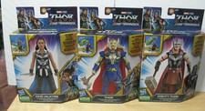 2022 Marvel Thor Love  Thunder Deluxe Figures Set of 3 Mighty King Valkyrie NIP