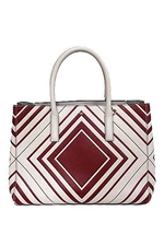 Used ANIYA HINDMARCH Bag Handbag Women s Beige Orange Leather Pattern