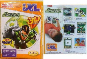 Fisher price iXL Learning System Game Green Lantern w/ 3D Game & Glasses - NEW
