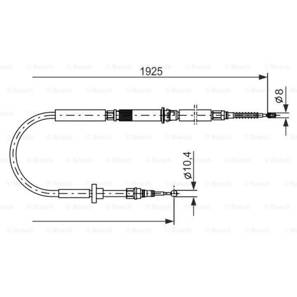 Bosch Handbremsseil Bremsseil Hinten Links Rechts Passend FüR Audi Allroad-image