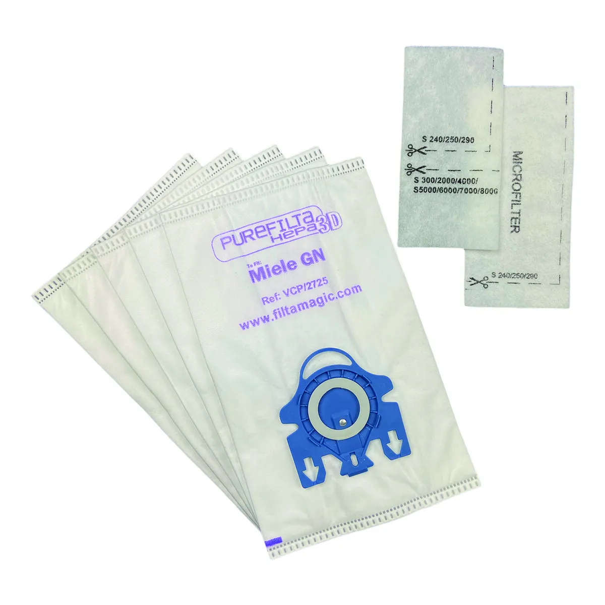 Miele dust bags 4pcs 3101 (9001961417) - fhp.fi - appliance spare parts