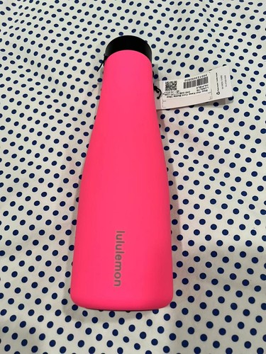 Nuevo con etiquetas botella Lululemon Stay Hot Keep Cold ~TAMAÑO: 19 OZ~ rosa destacado y frambuesa pálida - Imagen 2 de 10