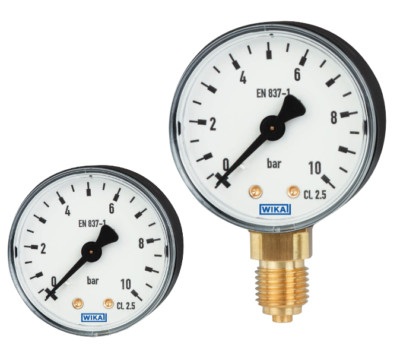 Manometer axial radial verstellbar Rohrfedermanometer Wasser Sanitär Heizung