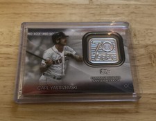 2021 Topps Baseball Commemorative 70th Anniversary Patch Carl Yastrzemski