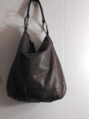 Gianni Chiarini Italian Made Light Brown Pebbled Leather Hobo Shoulder Bag