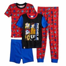 Lego Movie Star Wars Boys 4 Pc Snug Fit Pajama Set NWT Size 4  Short Sleeve