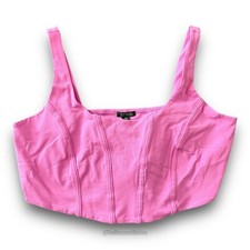 Wild Fable Corset Crop Top Pink Women's Size XXL NWOT