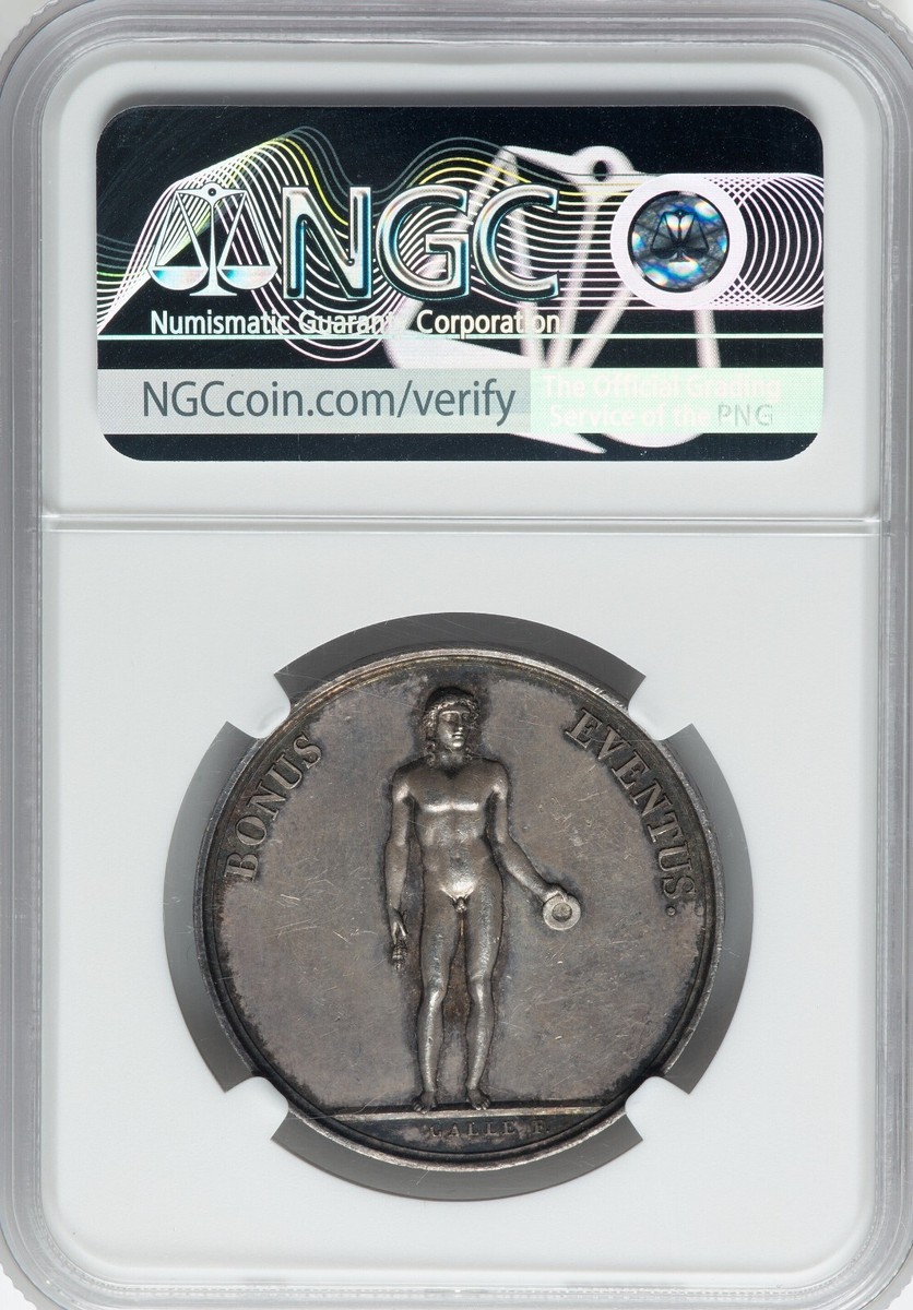 EGYPT - FRANCE , ARRIVAL TO FREJUS SILVER MEDAL 1799 ( 17 ) NGC MS