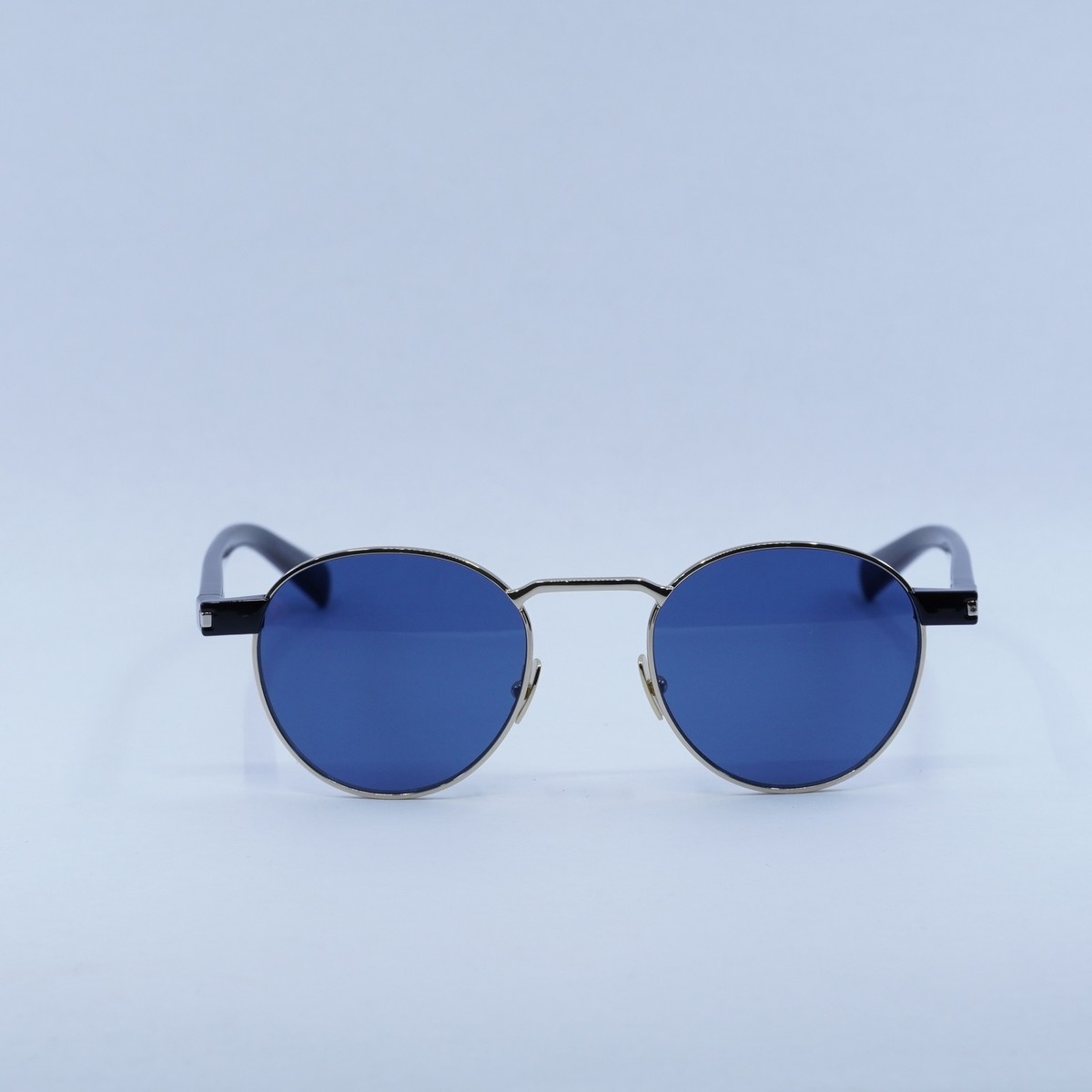 New SAINT LAURENT SL707 004 Gold and Havana/Blue 49-21-145  display picture 1
