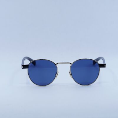 New SAINT LAURENT SL707 004 Gold and Havana/Blue 49-21-145