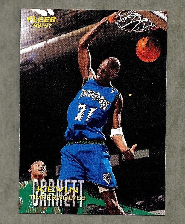 1996/97 FLEER SPRITE FOOD ISSUE #22 KEVIN GARNETT MINNESOTA
