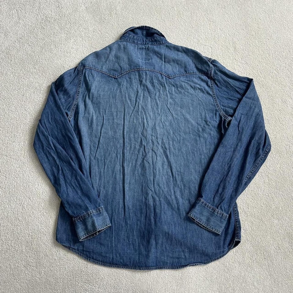 Men’s Levi’s Pearl Snap Western Red Tag Shirt eBay