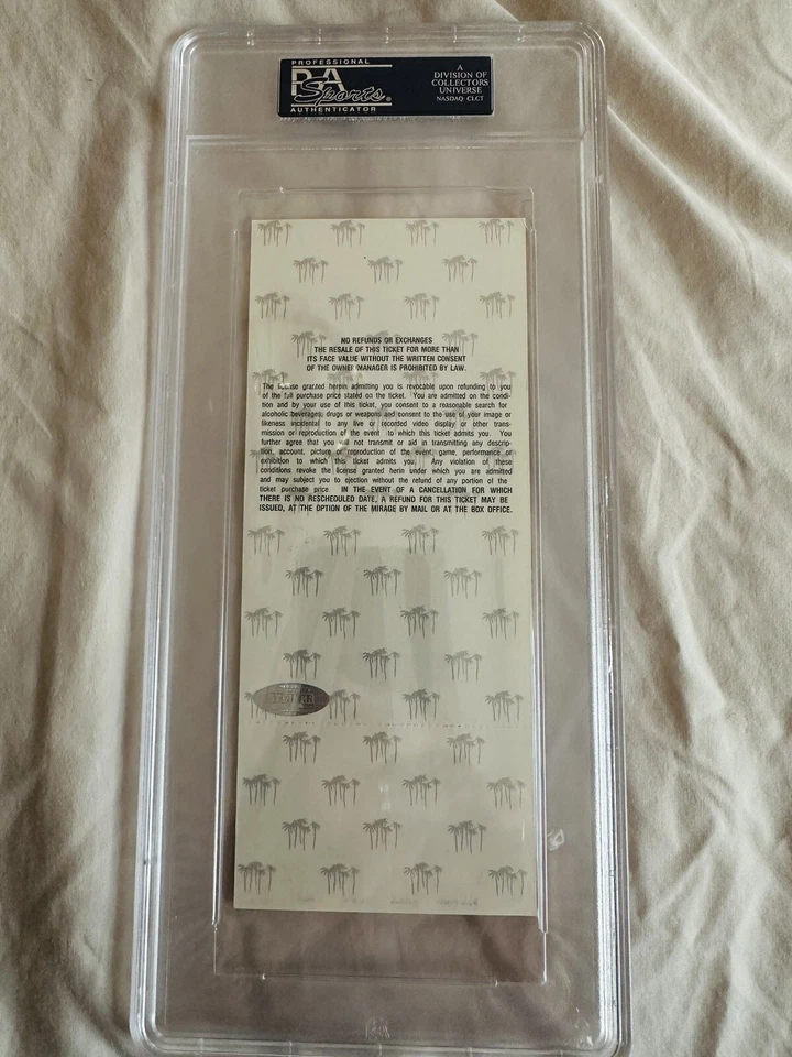 Sugar Ray Leonard vs Roberto Duran Signed Full Ticket !!! Both Signatures !!! - Image 3 of 3