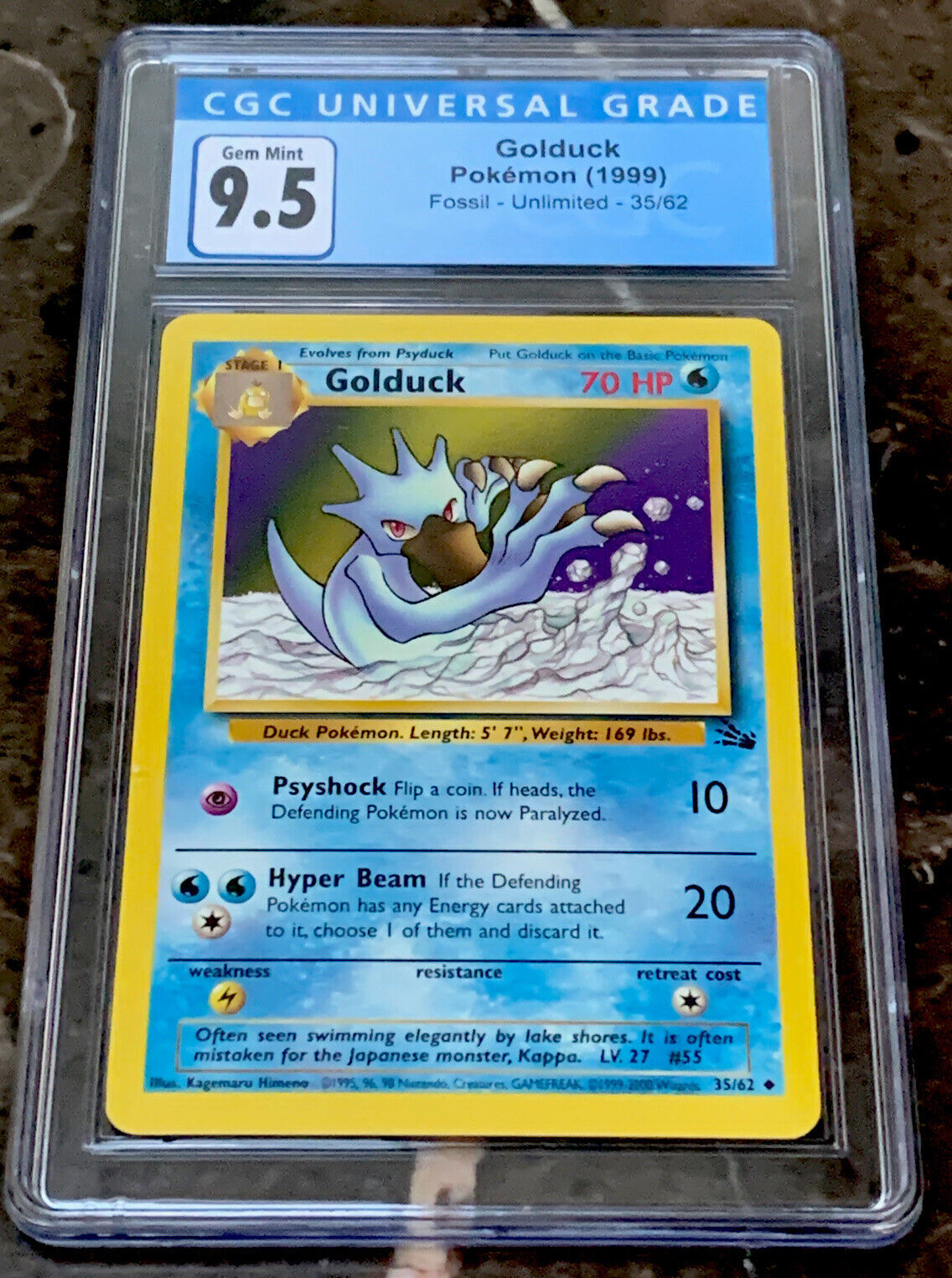 Pokemon Card : Aerodactyl Fossil 1/62 GCG 9.5 Gem Mint for Sale in