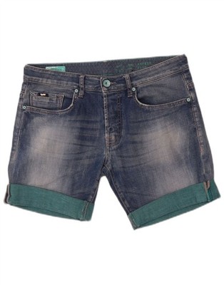 Gas Damen Anders Jeansshorts W32 Large blau Baumwolle BG04