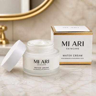MI ARI Water Cream Face Moisturizer Niacinamide Hyaluronic Acid 1.7 oz