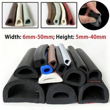 D-Shaped EPDM Rubber Foam Sealing Strip Self-...