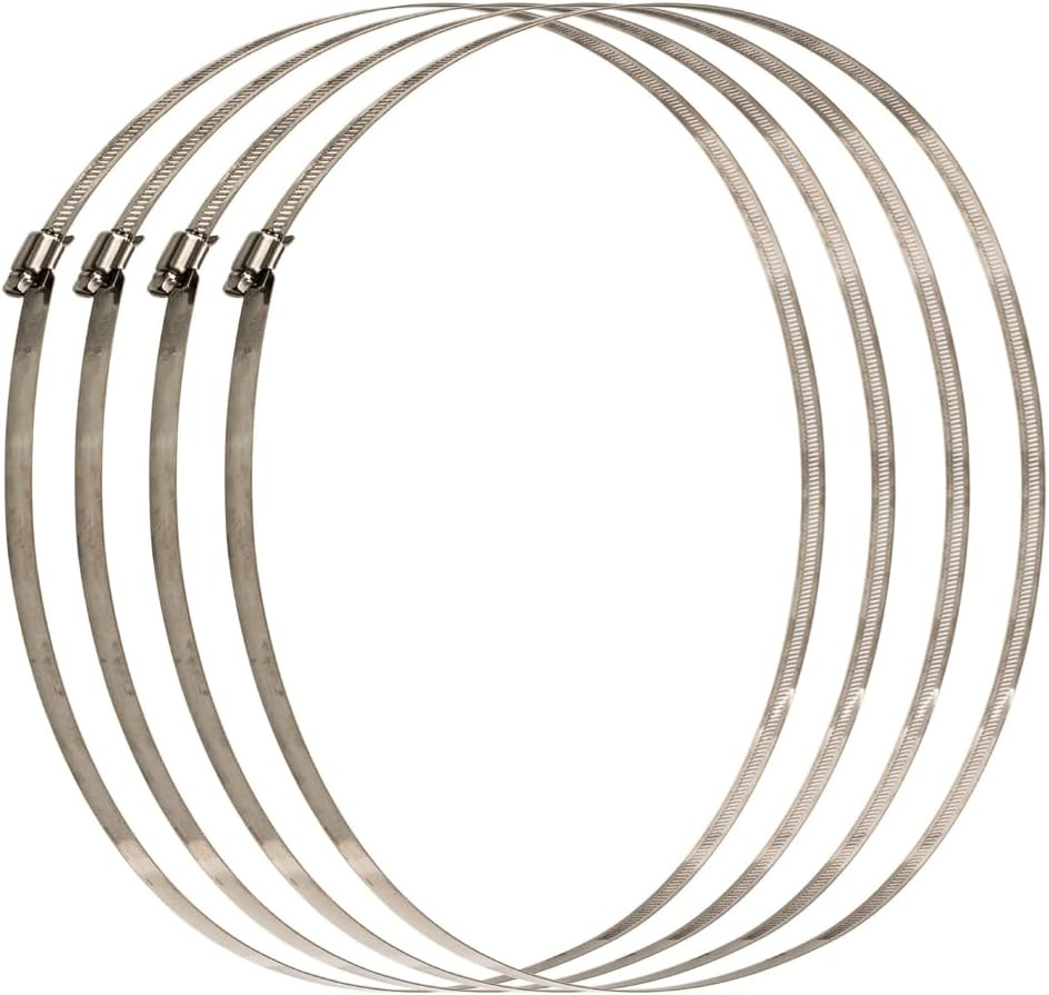Colliers de serrage inox grand diamètre avec système de verrouillage renforcé