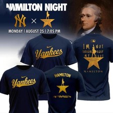 Yankees 2025 Monday Hamilton August 25 2025 Unisex Cotton 2 Sided Shirt