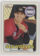 2018 Topps Heritage Minor League Edition Real One Franklin Perez Auto n1u