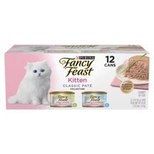 Purina Fancy Feast Kitten Classic Paté Turkey & Fish Flavor Wet Cat Food Cans