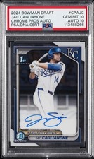 2024 BOWMAN DRAFT CHROME PROSPECT AUTO #CPAJC JAC CAGLIANONE PSA 10 AUTO 10