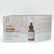 MEDI PEEL Tox Bor Gold Boosting Mask 25ml x 10pcs Elasticity Smooth K-Beauty