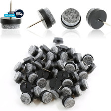 40 PCS Nail On Felt Pads for Chair Legs, 18mm Furniture Glides Chair Feet Pro...