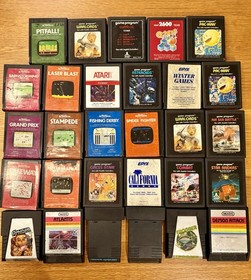 Atari 2600 Console + Flashback 6 Lot 29 Games Joysticks Paddles Box Manuals