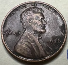 1926 1C BN Lincoln Cent WHEAT PENNY 9704N