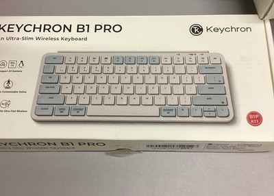 Keychron B1 Pro Wireless Keyboard Ultra-Slim 2.4G Bluetooth Space Gray B1P-K1