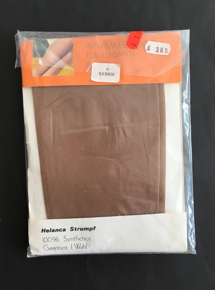 TOP Vintage Helanca Strumpf, WARMKREPP 60/2, 60 den, SASKIA, Gr.: II 2, RETRO - Bild 4 von 4