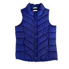 Old Navy Vest Youth Kids Blue Casual Puffer Sleeveless Zip Frost Free Sz XS 5