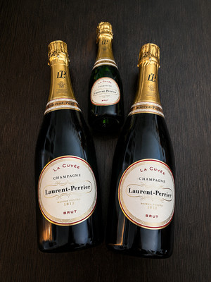 3 Flaschen Laurent Perrier La Cuvee Chamapgner Brut 3  Champagne