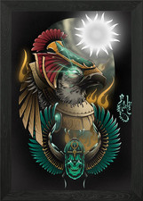Poster arte da parete con cornice Horus quadro stampa su tela