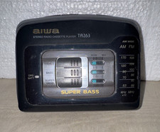 Walkman AIWA HS-TA263 Radio Cassette Tested No Battery Cover of Clip