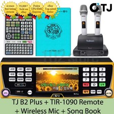 TJ Taijin Media B2 Plus Karaoke Machine 1TB  Wireless Mic  Remote  Song Book