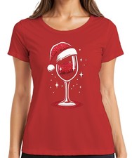 Wein Weihnachtsmütze Weinglas