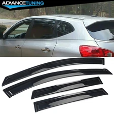 Fits 09-13 Nissan Rogue 14-15 Rogue Select Acrylic Window Visors Rain Guard 4Pc