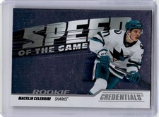Macklin Celebrini Rookie NHL RC Card #SGR-MC 2024-25 Upper Deck Credentials