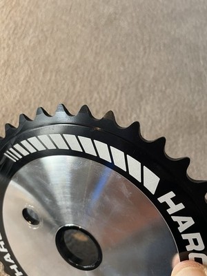 Haro Kettenblatt Team Disc 39T Oldschool BMX Schwarz Weiß