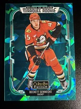 Beckett Sennecke ROOKIE 2025-26 O-Pee-Chee Platinum Turquoise Fragments /249